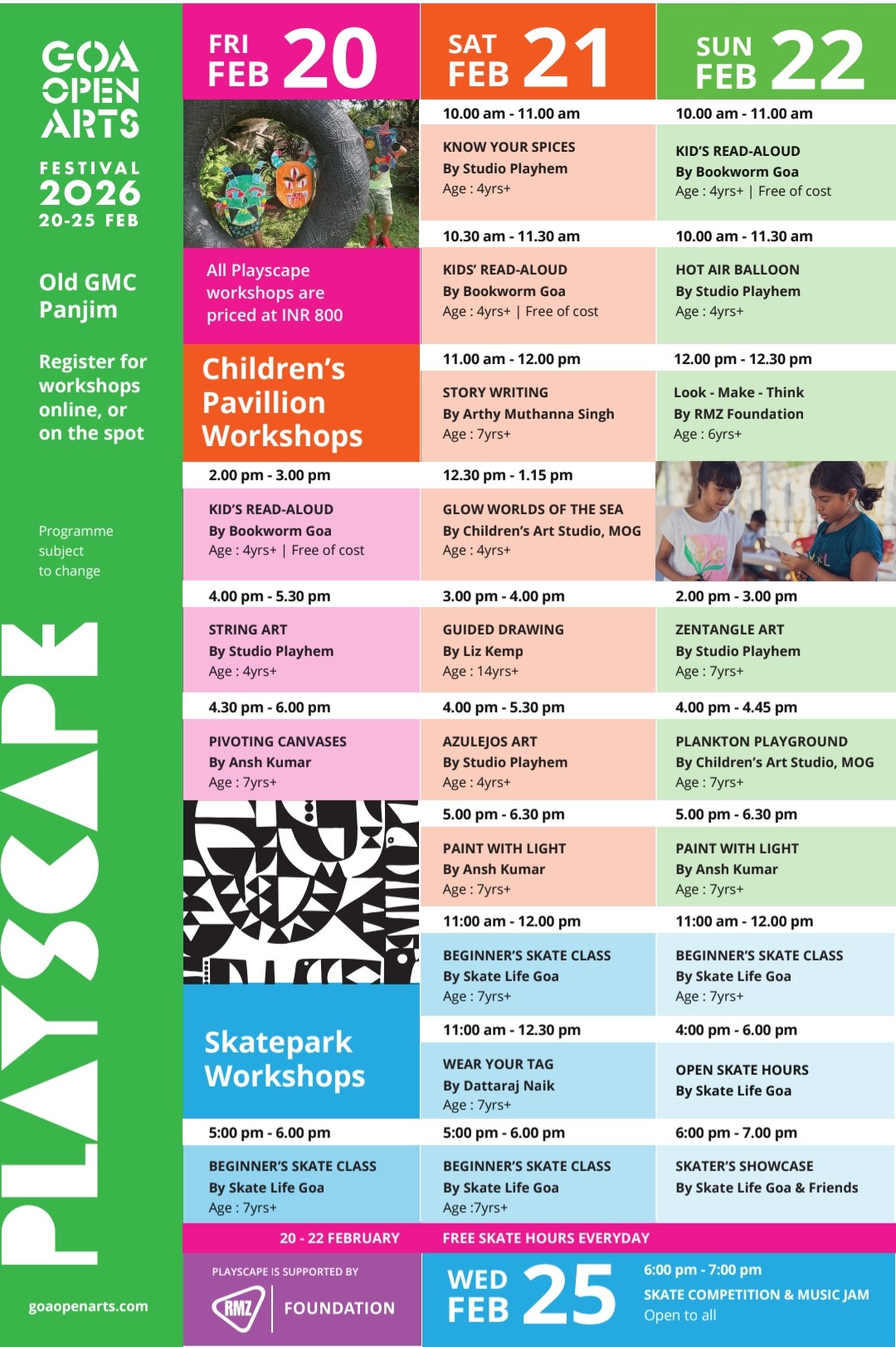 Goa Open Arts Festival 2026 - Feb 20–25 | Old GMC, Panjim