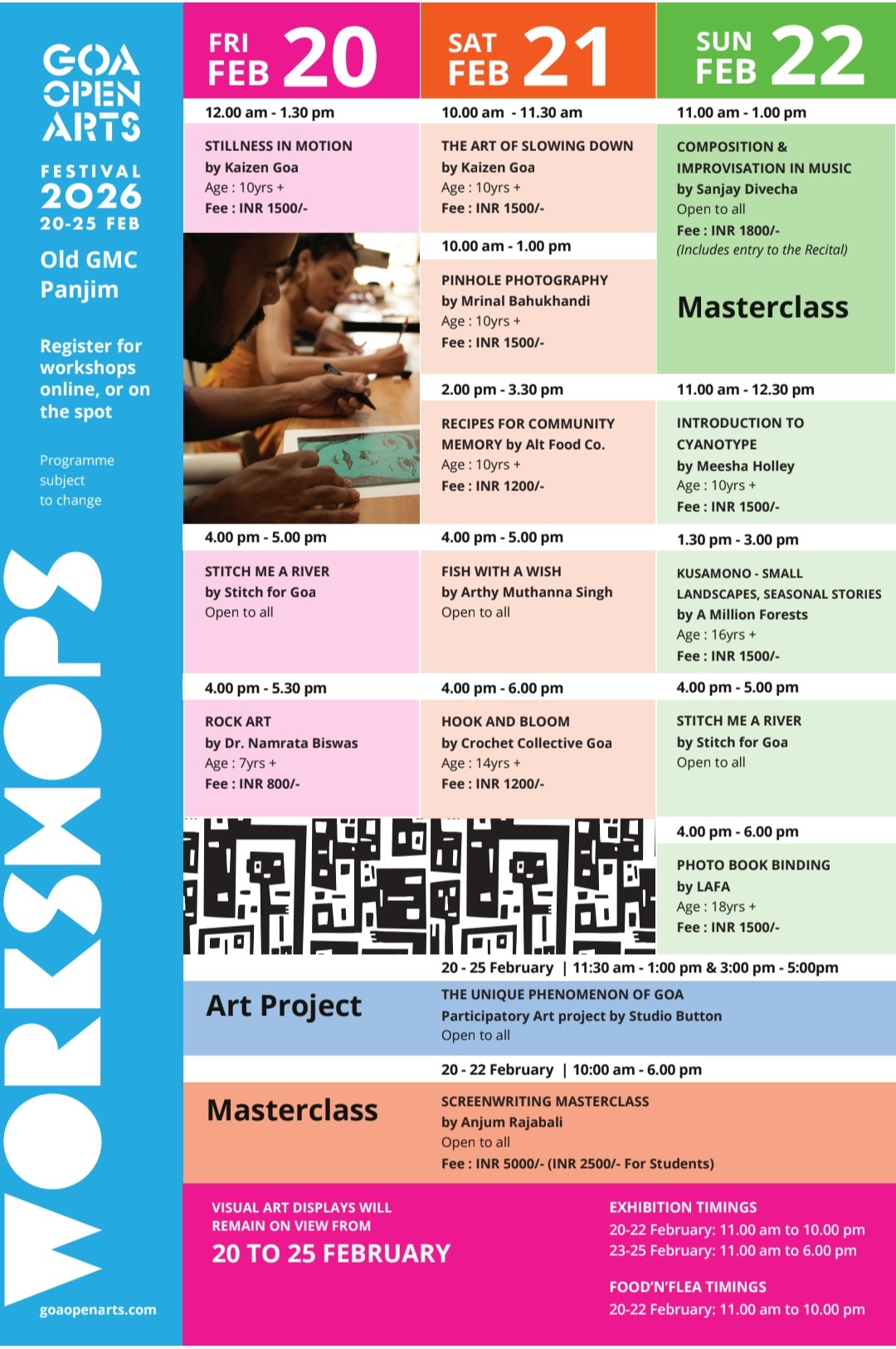 Goa Open Arts Festival 2026 - Feb 20–25 | Old GMC, Panjim